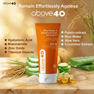 Rice Water & Vitamin E Glow Sunscreen (SPF 50)