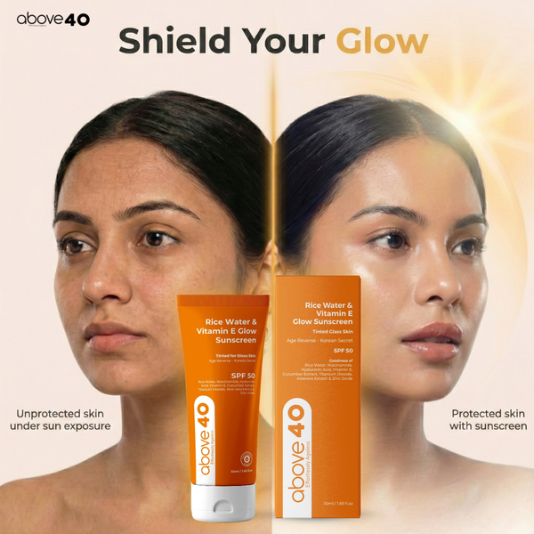 Rice Water & Vitamin E Glow Sunscreen (SPF 50)
