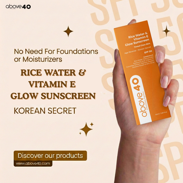 Rice Water & Vitamin E Glow Sunscreen (SPF 50)